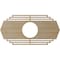 Ekena Millwork Chrysler Wood Fretwork Pierced Ceiling Medallion, Hickory, 32"W x 16"H x 8 3/8"ID x 3/8"T CMWP32X16X0375CSHI - alternate 3
